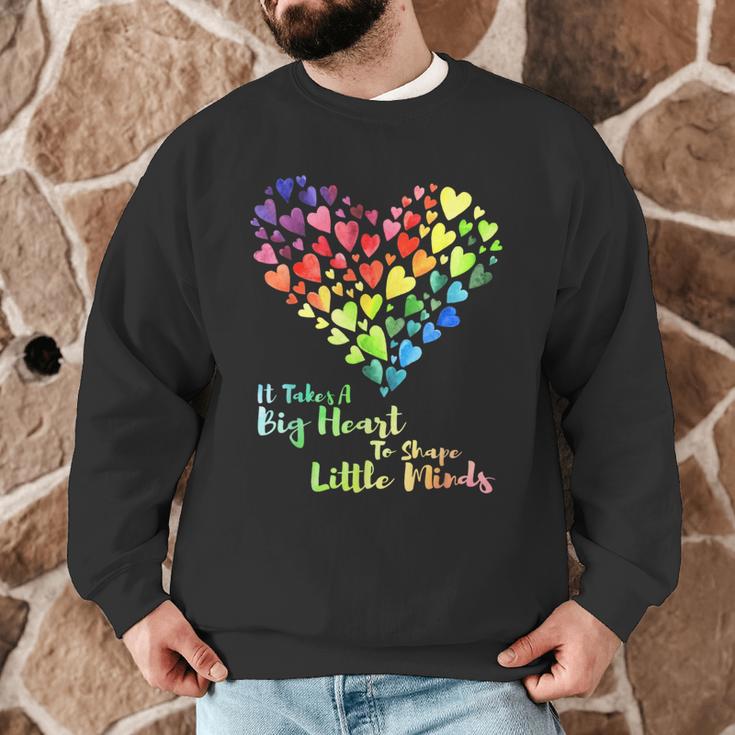 It Takes A Big Heart To Shape Little Minds Teacher Student Men Women Kids Men Graphic Sweatshirt, novelty gifts, funny gifts