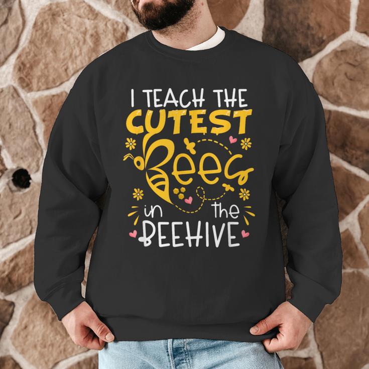 I Teach The Cutest Bees In The Beehive Teacher Men Graphic Sweatshirt, novelty gifts, funny gifts I Teach The Cutest Bees In The Beehive Teacher Men Graphic Sweatshirt, novelty gifts, funny gifts