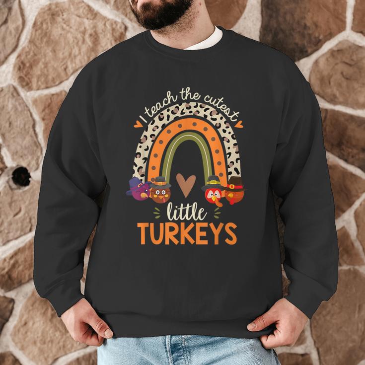 I Teach The Cutest Little Turkeys Thanksgiving Teacher Men Women Girls Kids Men Graphic Sweatshirt, novelty gifts, funny gifts