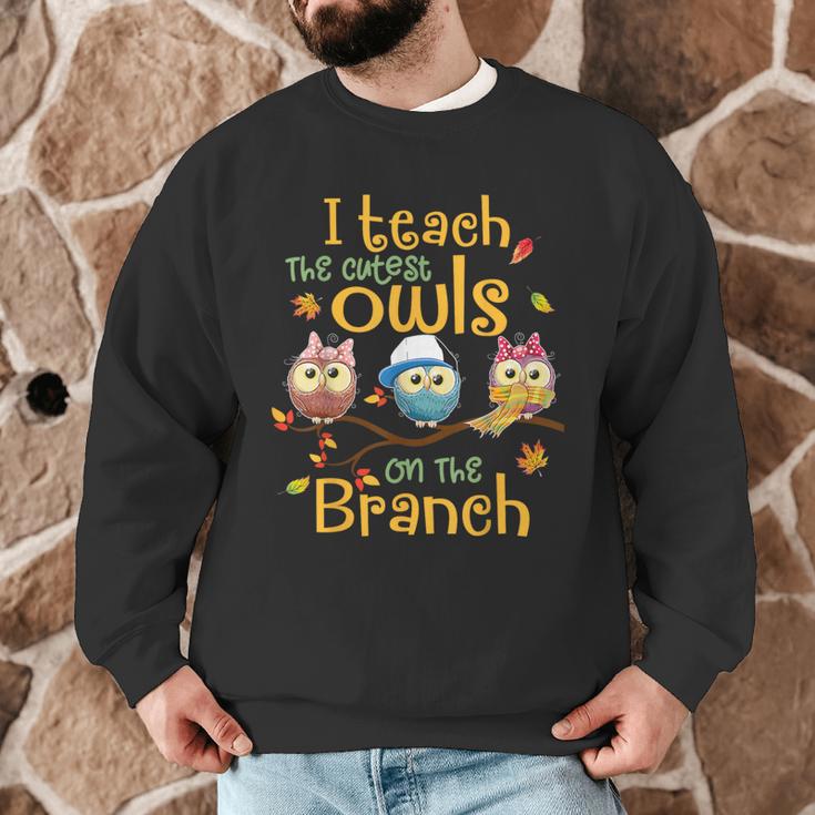 I Teach The Cutest Owls On The Branch Teacher Fall Autumn Men Graphic Sweatshirt, novelty gifts, funny gifts I Teach The Cutest Owls On The Branch Teacher Fall Autumn Men Graphic Sweatshirt, novelty gifts, funny gifts