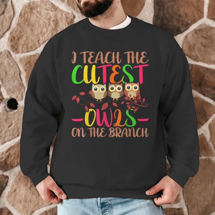 I Teach The Cutest Owls Christmas Or Teachers Day Men Graphic Sweatshirt, novelty gifts, funny gifts I Teach The Cutest Owls Christmas Or Teachers Day Men Graphic Sweatshirt, novelty gifts, funny gifts