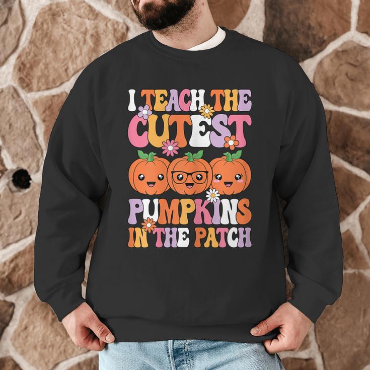 I Teach The Cutest Pumpkins Halloween Fall Teacher Women Men Graphic Sweatshirt, novelty gifts, funny gifts