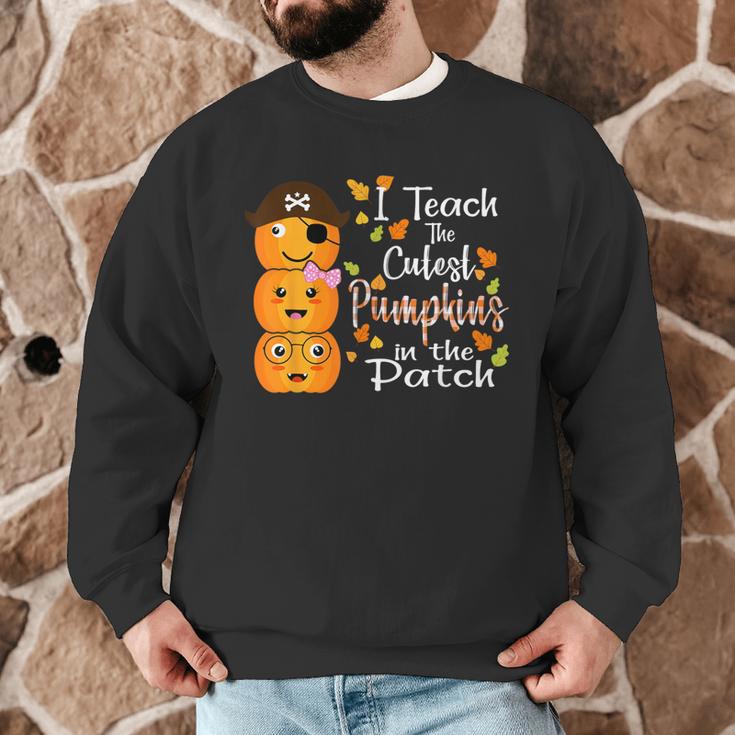 I Teach The Cutest Pumpkins Halloween Shirt For Teachers Men Graphic Sweatshirt, novelty gifts, funny gifts