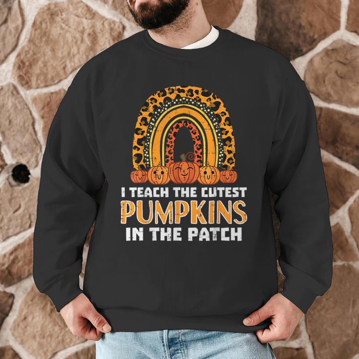 Teach Leopard Rainbow Cute Halloween Costume Teacher Women Men Graphic Sweatshirt, novelty gifts, funny gifts