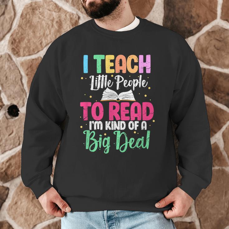 I Teach Little People To Read Reading Teacher For Men Women Girls Kids Men Graphic Sweatshirt, novelty gifts, funny gifts