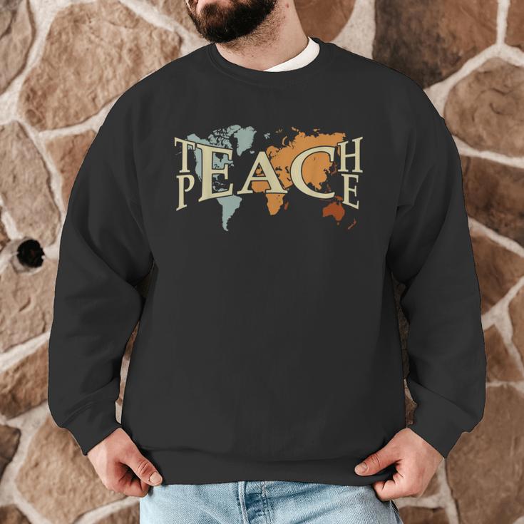 Teach Peace Teacher Teacher Men Graphic Sweatshirt, novelty gifts, funny gifts Teach Peace Teacher Teacher Men Graphic Sweatshirt, novelty gifts, funny gifts