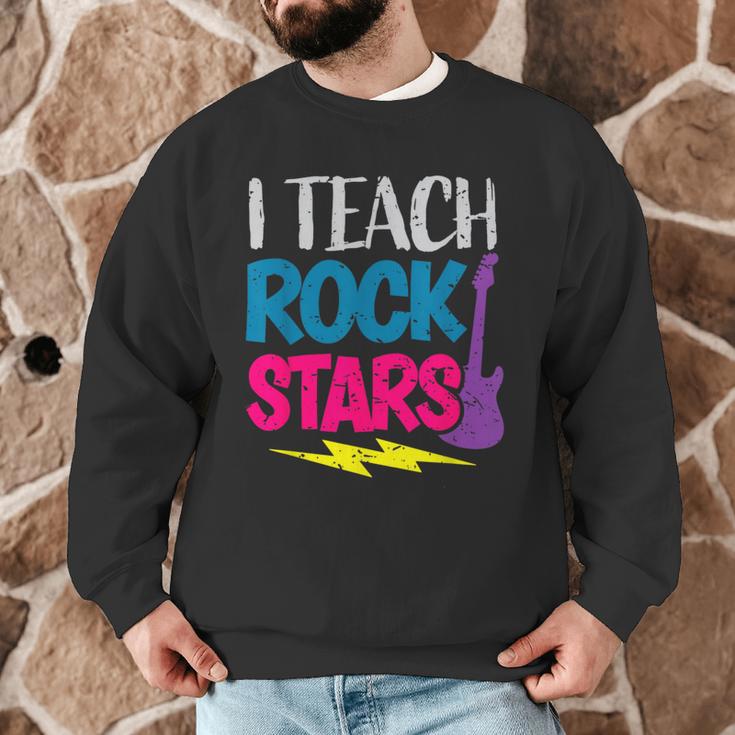 I Teach Rockstars Tee Orchestra Music Teacher Back To School Men Graphic Sweatshirt, novelty gifts, funny gifts