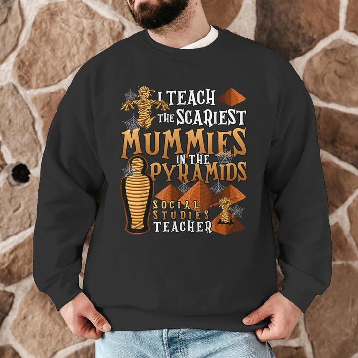 Teach The Scariest Mummies Halloween Social Studies Teacher Men Women Men Graphic Sweatshirt, novelty gifts, funny gifts Teach The Scariest Mummies Halloween Social Studies Teacher Men Women Men Graphic Sweatshirt, novelty gifts, funny gifts