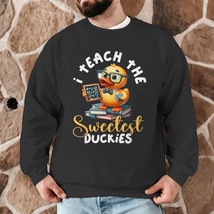 I Teach The Sweetest Duckies Teacher Rubber Duck Teaching Men Graphic Sweatshirt, novelty gifts, funny gifts I Teach The Sweetest Duckies Teacher Rubber Duck Teaching Men Graphic Sweatshirt, novelty gifts, funny gifts