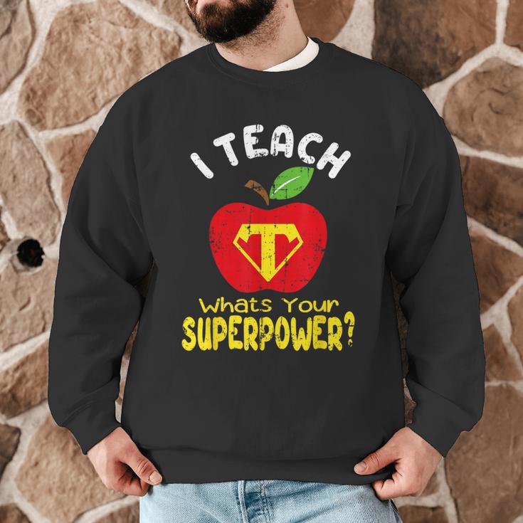 I Teach What's Your Superpower Superhero Teacher Men Graphic Sweatshirt, novelty gifts, funny gifts I Teach What's Your Superpower Superhero Teacher Men Graphic Sweatshirt, novelty gifts, funny gifts