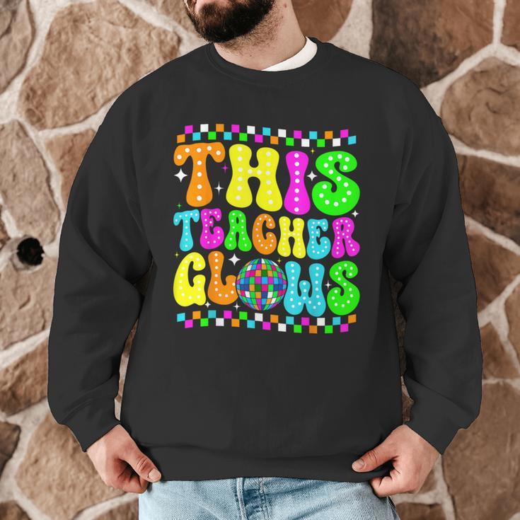 This Teacher 80s 90s Teachers's Day Glows Last Day Of School Men Graphic Sweatshirt, novelty gifts, funny gifts This Teacher 80s 90s Teachers's Day Glows Last Day Of School Men Graphic Sweatshirt, novelty gifts, funny gifts