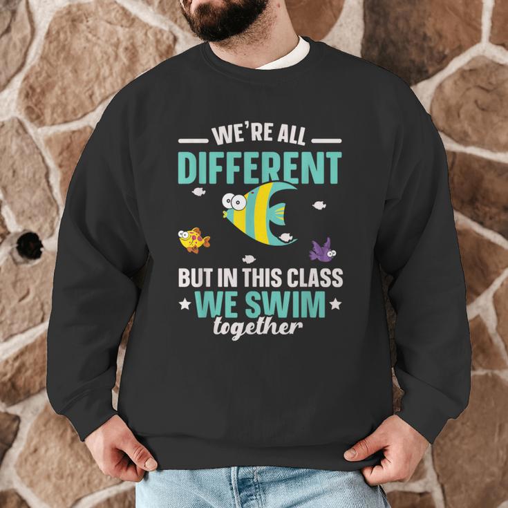 Teacher We All Different But In This Class We Swim Together Men Graphic Sweatshirt, novelty gifts, funny gifts Teacher We All Different But In This Class We Swim Together Men Graphic Sweatshirt, novelty gifts, funny gifts