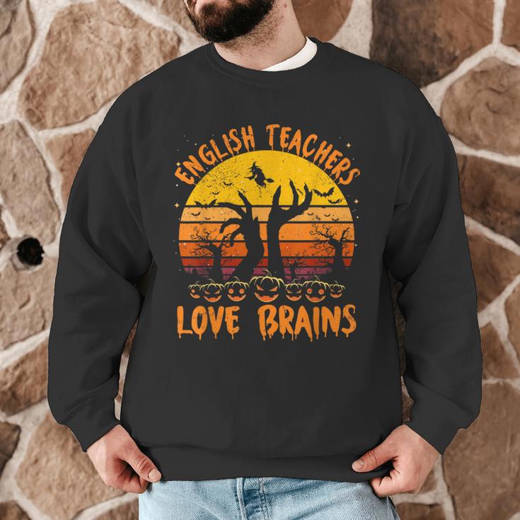 Teacher Halloween All English Teachers Love Brains Men Graphic Sweatshirt, novelty gifts, funny gifts Teacher Halloween All English Teachers Love Brains Men Graphic Sweatshirt, novelty gifts, funny gifts
