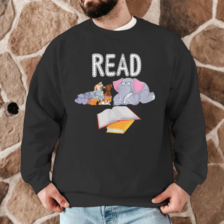 Teacher Library Read Book Club Piggie Elephant Pigeons Men Women Kids Men Graphic Sweatshirt, novelty gifts, funny gifts
