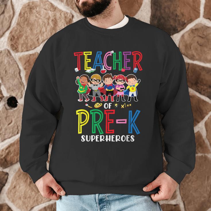 Teacher Of Pre K Superheroes Teacher New School Year Men Women Men Graphic Sweatshirt, novelty gifts, funny gifts Teacher Of Pre K Superheroes Teacher New School Year Men Women Men Graphic Sweatshirt, novelty gifts, funny gifts