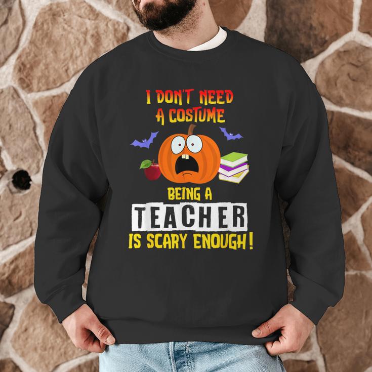 Being a Teacher Is Scary Enough Halloween Men Graphic Sweatshirt, novelty gifts, funny gifts Being a Teacher Is Scary Enough Halloween Men Graphic Sweatshirt, novelty gifts, funny gifts