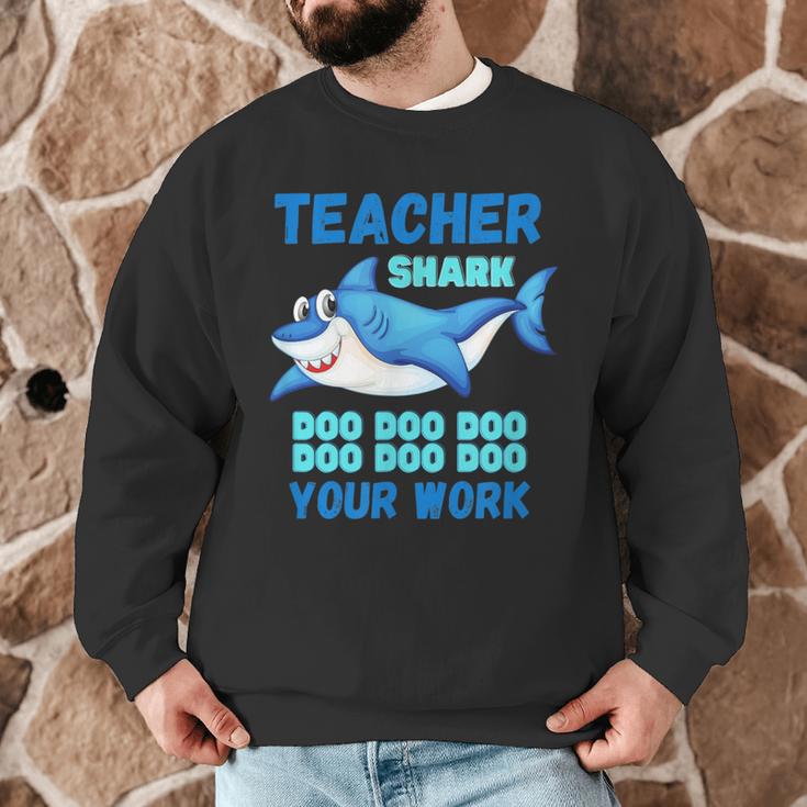 Teacher Shark Do Your Work Men Graphic Sweatshirt, novelty gifts, funny gifts Teacher Shark Do Your Work Men Graphic Sweatshirt, novelty gifts, funny gifts