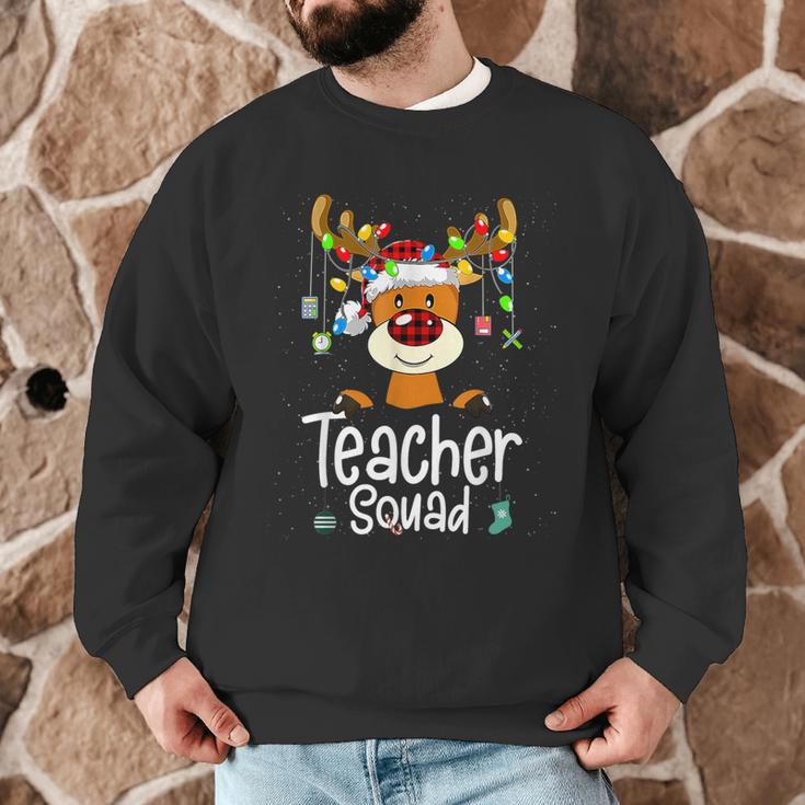 Teacher Squad Red Plaid Rudolph Reindeer Christmas Men Graphic Sweatshirt, novelty gifts, funny gifts Teacher Squad Red Plaid Rudolph Reindeer Christmas Men Graphic Sweatshirt, novelty gifts, funny gifts