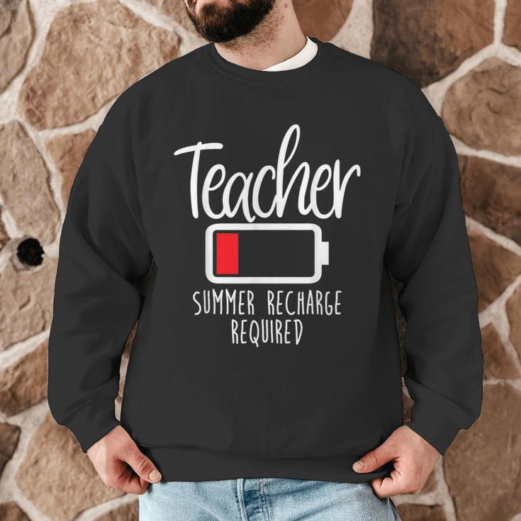 Teacher Summer Recharge Required Last Day School Women Men Graphic Sweatshirt, novelty gifts, funny gifts Teacher Summer Recharge Required Last Day School Women Men Graphic Sweatshirt, novelty gifts, funny gifts