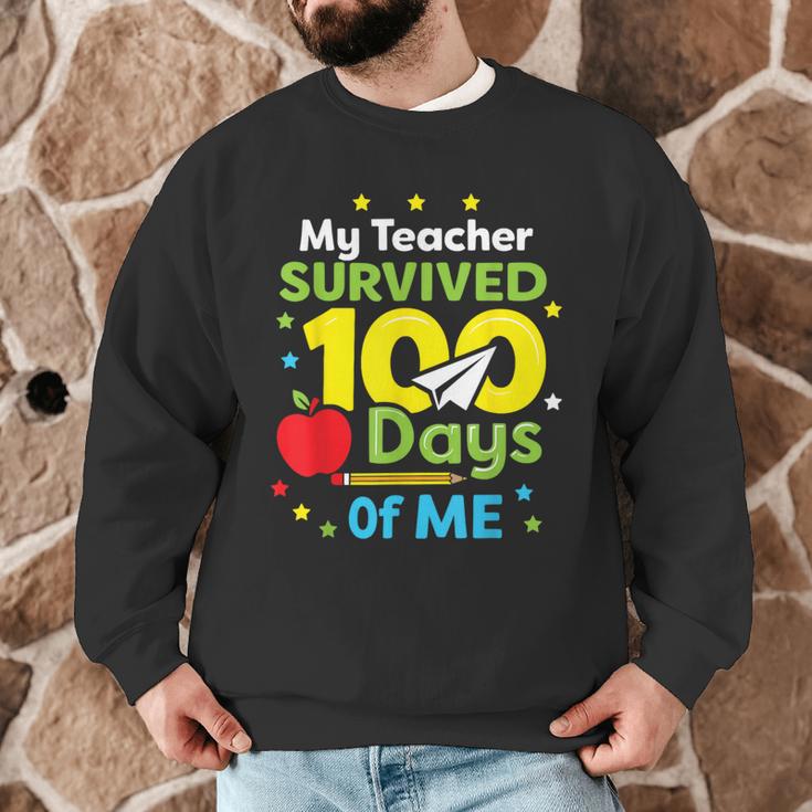 My Teacher Survived 100 Days Of Me Men Graphic Sweatshirt, novelty gifts, funny gifts My Teacher Survived 100 Days Of Me Men Graphic Sweatshirt, novelty gifts, funny gifts