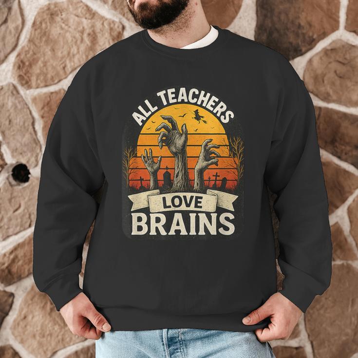 Teacher All Teachers Love Brains Halloween Men Graphic Sweatshirt, novelty gifts, funny gifts Teacher All Teachers Love Brains Halloween Men Graphic Sweatshirt, novelty gifts, funny gifts