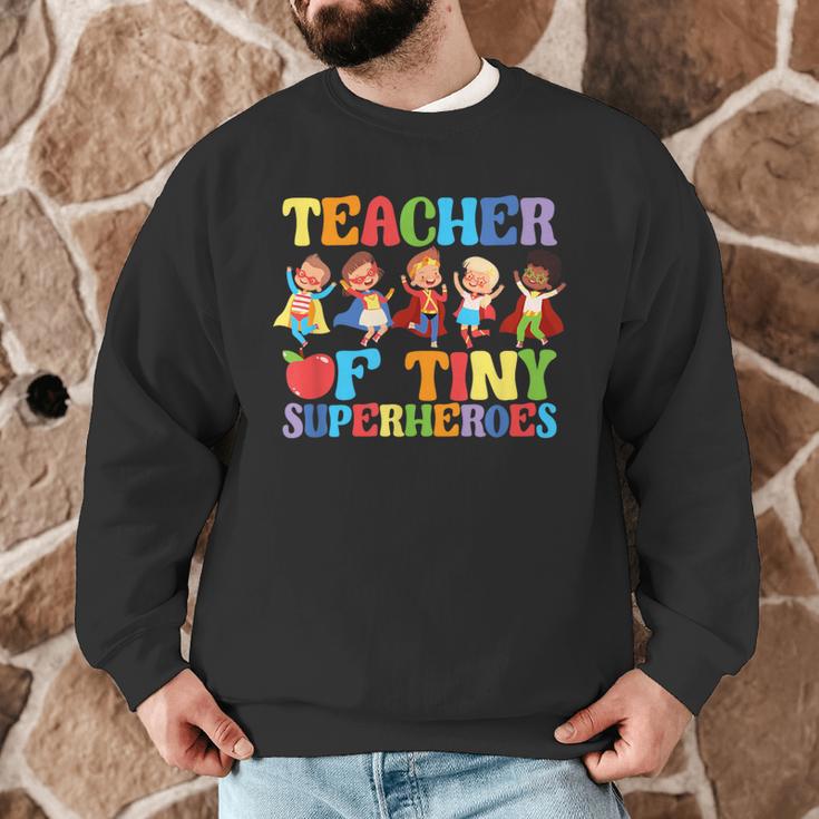 Teacher Of Tiny Superheroes Teach 100th Day Of School Men Graphic Sweatshirt, novelty gifts, funny gifts Teacher Of Tiny Superheroes Teach 100th Day Of School Men Graphic Sweatshirt, novelty gifts, funny gifts