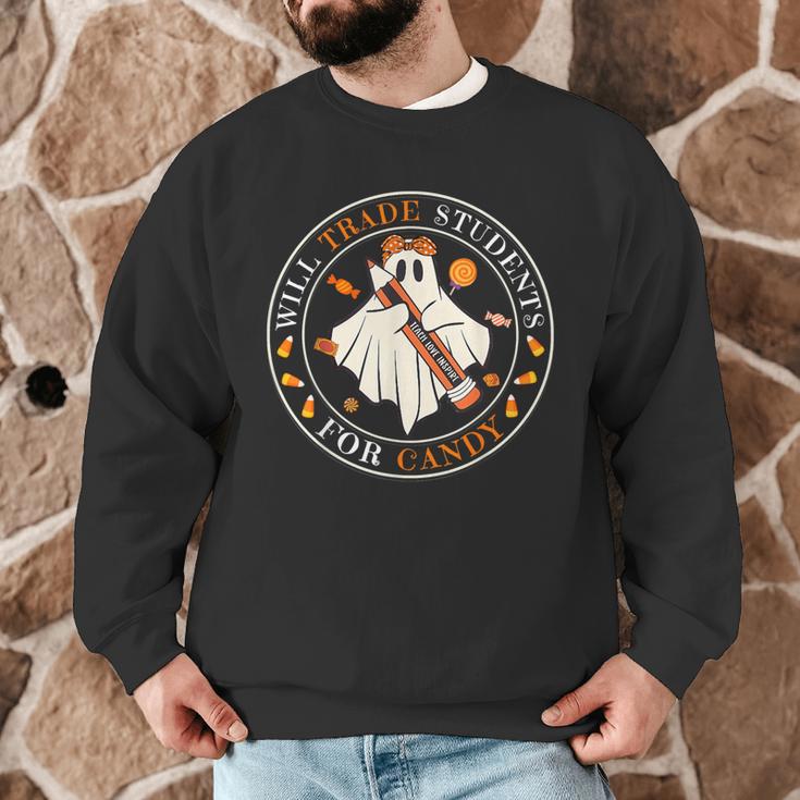 Teacher Will Trade Students For Candy Easy Halloween Costume Men Graphic Sweatshirt, novelty gifts, funny gifts Teacher Will Trade Students For Candy Easy Halloween Costume Men Graphic Sweatshirt, novelty gifts, funny gifts