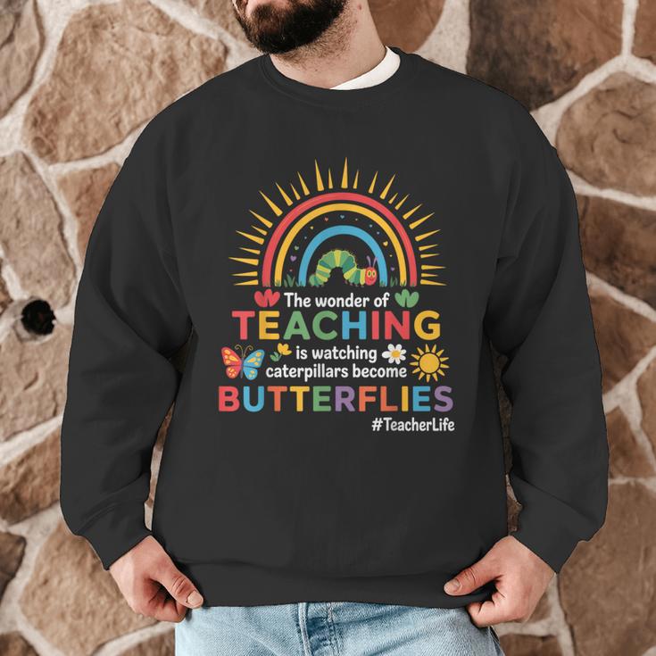Teacher The Wonder Of Teaching Is Watching Caterpillar Men Graphic Sweatshirt, novelty gifts, funny gifts Teacher The Wonder Of Teaching Is Watching Caterpillar Men Graphic Sweatshirt, novelty gifts, funny gifts