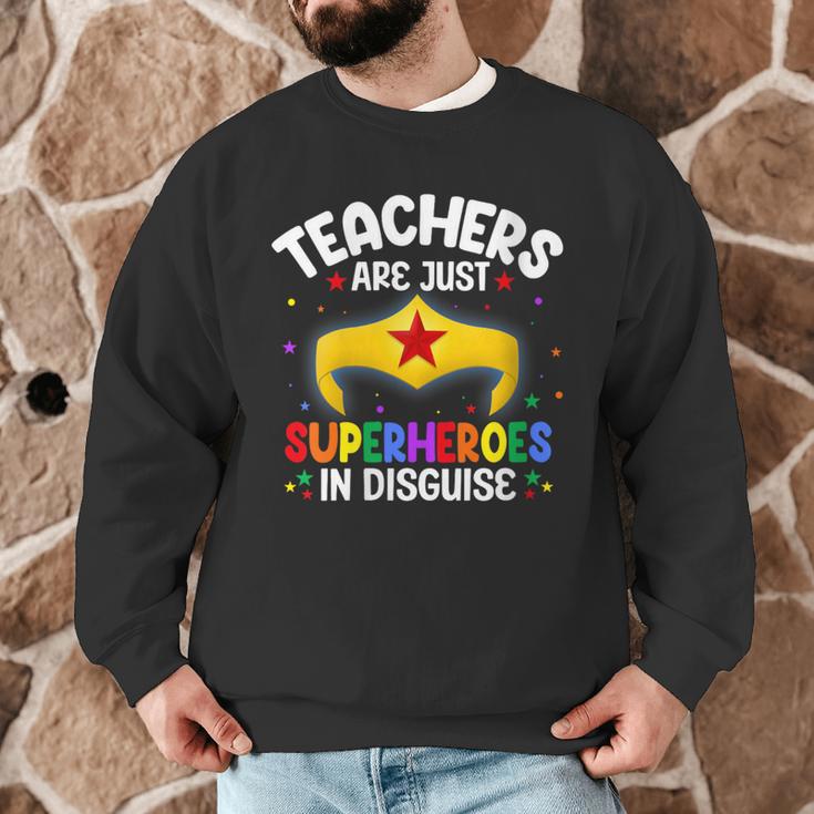 Teachers Are Just Superheroes In Disguise School Women Men Men Graphic Sweatshirt, novelty gifts, funny gifts Teachers Are Just Superheroes In Disguise School Women Men Men Graphic Sweatshirt, novelty gifts, funny gifts