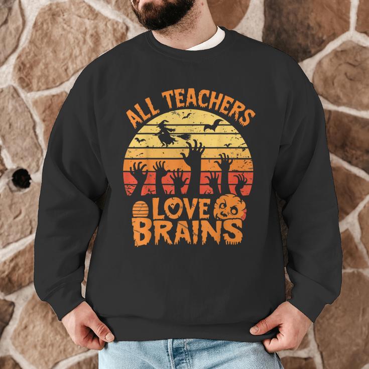 All Teachers Love Brains Teachers Halloween Teacher Men Graphic Sweatshirt, novelty gifts, funny gifts All Teachers Love Brains Teachers Halloween Teacher Men Graphic Sweatshirt, novelty gifts, funny gifts