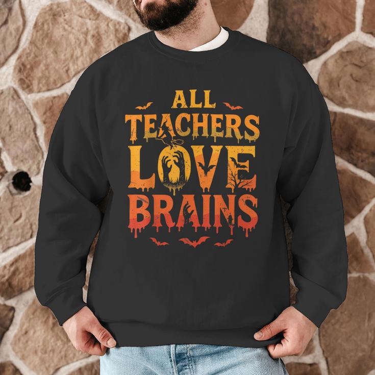 All Teachers Love Brains Shirt Halloween Teacher Men Graphic Sweatshirt, novelty gifts, funny gifts All Teachers Love Brains Shirt Halloween Teacher Men Graphic Sweatshirt, novelty gifts, funny gifts