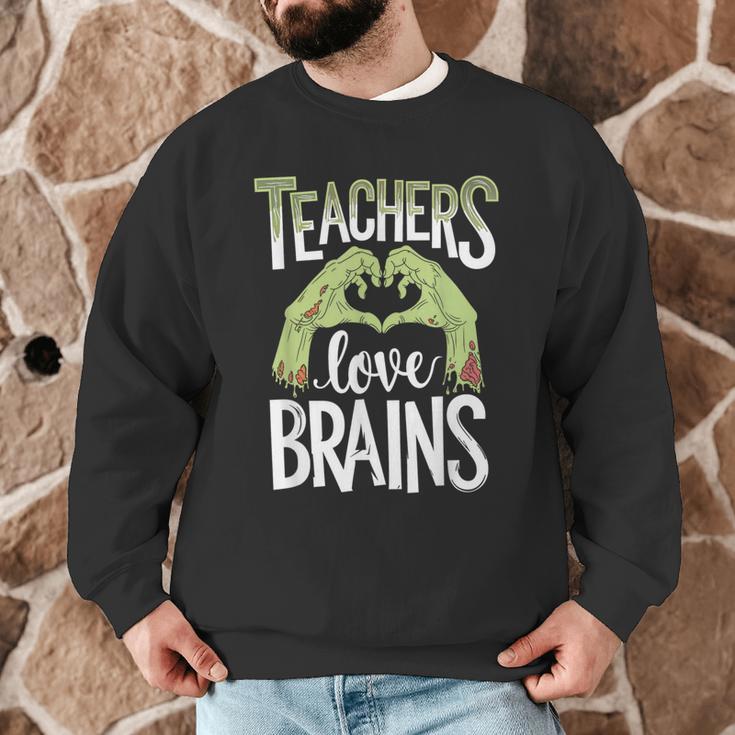 Teachers Love Zombie Teacher Halloween Fun Men Graphic Sweatshirt, novelty gifts, funny gifts