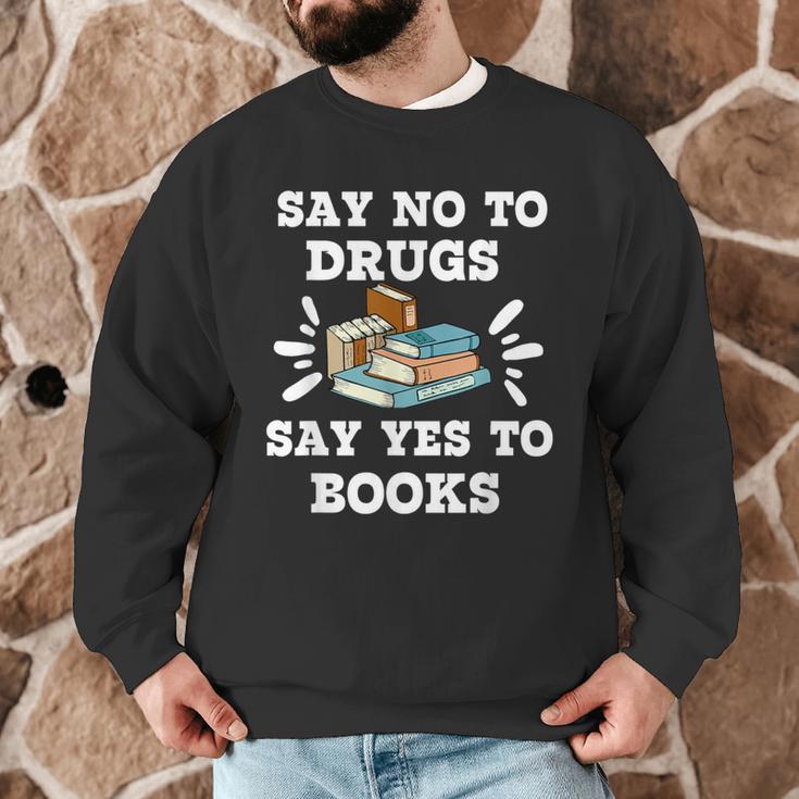Teachers Red Ribbon Week Say No To Drugs Say Yes To Books Men Graphic Sweatshirt, novelty gifts, funny gifts Teachers Red Ribbon Week Say No To Drugs Say Yes To Books Men Graphic Sweatshirt, novelty gifts, funny gifts