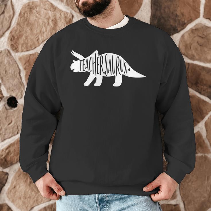Teachersaurus Like A Normal Teacher Awesome Dinosaur Teacher Men Women Girls Kids Men Graphic Sweatshirt, novelty gifts, funny gifts