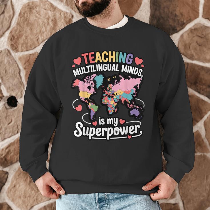 Teaching Multilingual Minds Learners English ESL Teacher Men Graphic Sweatshirt, novelty gifts, funny gifts Teaching Multilingual Minds Learners English ESL Teacher Men Graphic Sweatshirt, novelty gifts, funny gifts