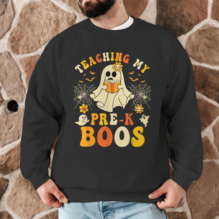 Teaching My Pre-K Boos Crew Teachers Halloween Ghost Men Graphic Sweatshirt, novelty gifts, funny gifts Teaching My Pre-K Boos Crew Teachers Halloween Ghost Men Graphic Sweatshirt, novelty gifts, funny gifts