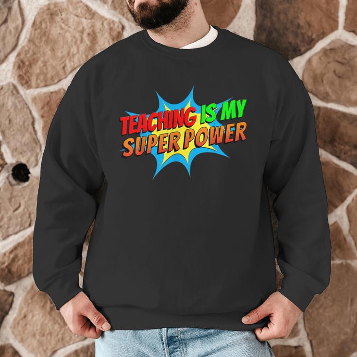 Teaching Is My Superpower Comic Back To School Teacher Men Graphic Sweatshirt, novelty gifts, funny gifts Teaching Is My Superpower Comic Back To School Teacher Men Graphic Sweatshirt, novelty gifts, funny gifts
