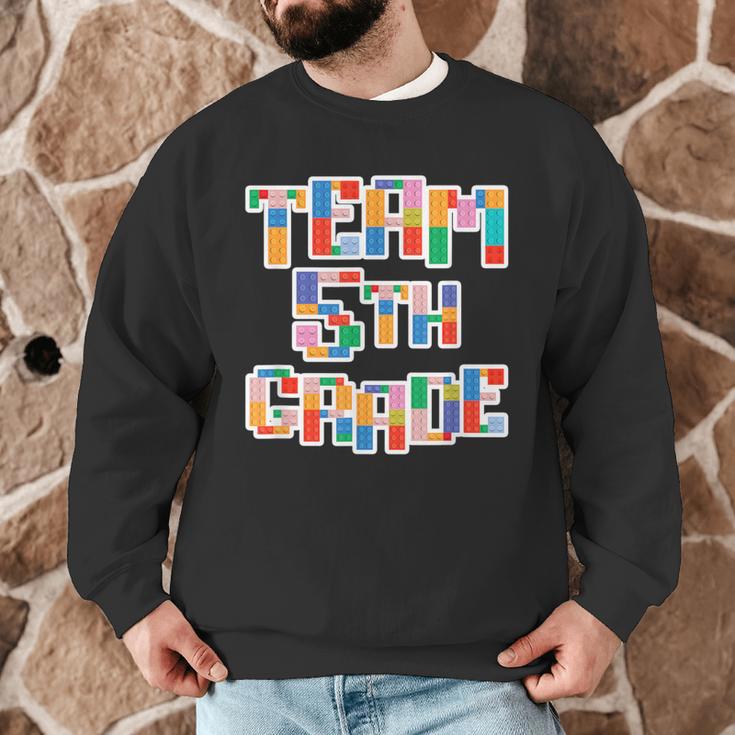 Team 5th Grade Building Blocks Bricks Theme Teacher Team For Men Women Kids Men Graphic Sweatshirt, novelty gifts, funny gifts