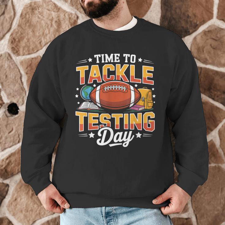 Test Day State Football Tackle Testing Day Sports Teacher Men Graphic Sweatshirt, novelty gifts, funny gifts