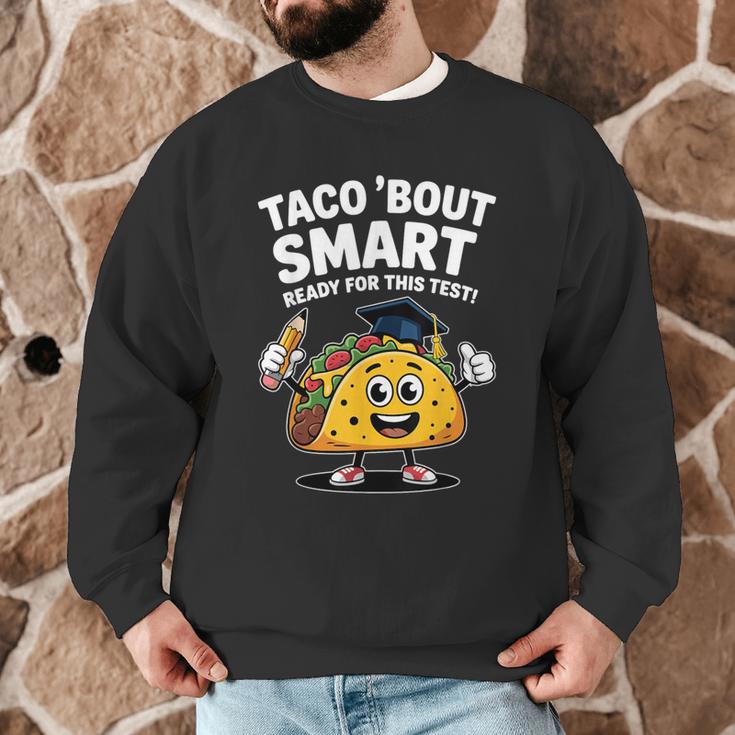 Test Day Teacher Shirt Motivational Testing Day Taco Testing Men Graphic Sweatshirt, novelty gifts, funny gifts