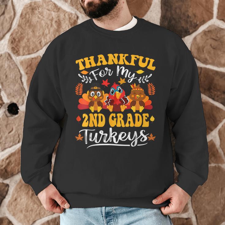 Thankful For My 2nd Grade Turkeys Thanksgiving Teacher Fall Men Graphic Sweatshirt, novelty gifts, funny gifts Thankful For My 2nd Grade Turkeys Thanksgiving Teacher Fall Men Graphic Sweatshirt, novelty gifts, funny gifts