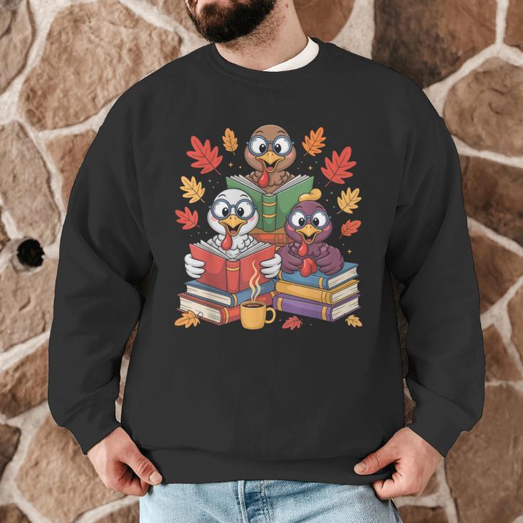 Thanksgiving Teacher Books Turkey Reading Book Men Graphic Sweatshirt, novelty gifts, funny gifts Thanksgiving Teacher Books Turkey Reading Book Men Graphic Sweatshirt, novelty gifts, funny gifts