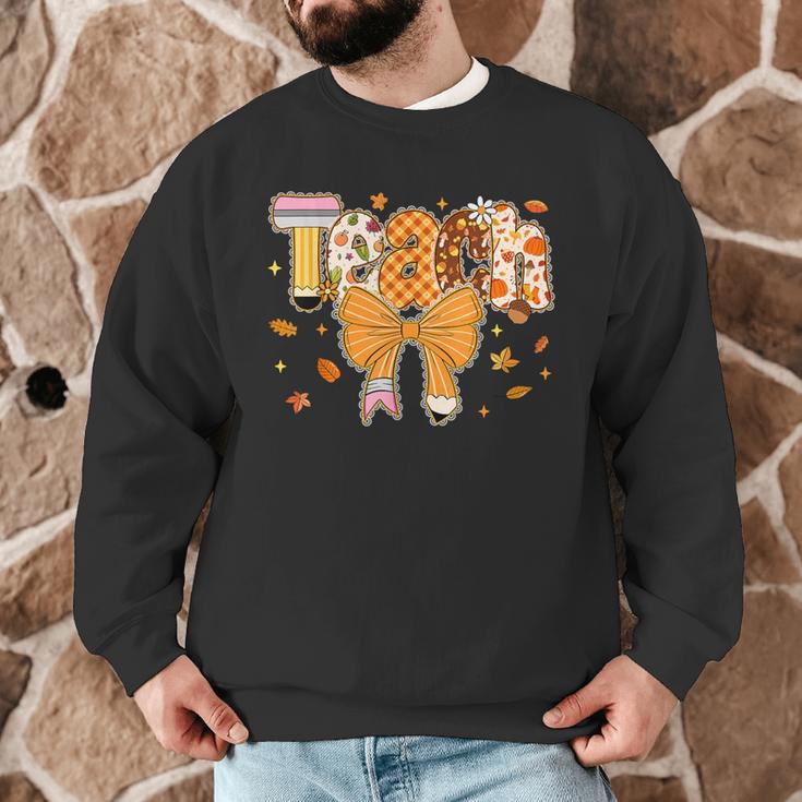 Thanksgiving Teacher Pencil Bow One Thankful Teacher Fall Men Graphic Sweatshirt, novelty gifts, funny gifts Thanksgiving Teacher Pencil Bow One Thankful Teacher Fall Men Graphic Sweatshirt, novelty gifts, funny gifts