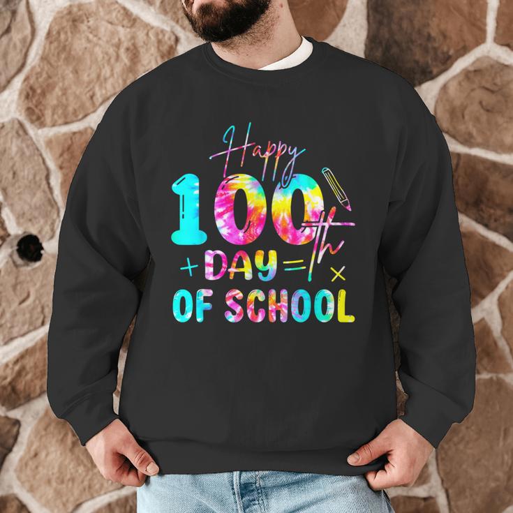 Tie Dye Happy 100th Day Of School Teacher Student 100 Days Men Graphic Sweatshirt, novelty gifts, funny gifts Tie Dye Happy 100th Day Of School Teacher Student 100 Days Men Graphic Sweatshirt, novelty gifts, funny gifts
