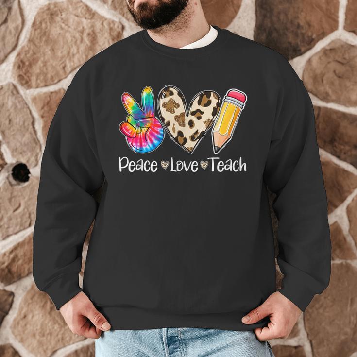 Tie Dye Hippie Peace Love Teach Teacher Appreciation Men Graphic Sweatshirt, novelty gifts, funny gifts Tie Dye Hippie Peace Love Teach Teacher Appreciation Men Graphic Sweatshirt, novelty gifts, funny gifts