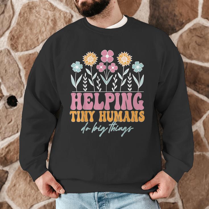 Tiny People Help Do Big Things Nursery Teacher Men Graphic Sweatshirt, novelty gifts, funny gifts Tiny People Help Do Big Things Nursery Teacher Men Graphic Sweatshirt, novelty gifts, funny gifts