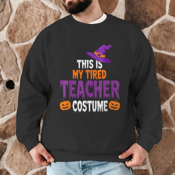 Tired Teacher Costume For Halloween Teachers Men Graphic Sweatshirt, novelty gifts, funny gifts