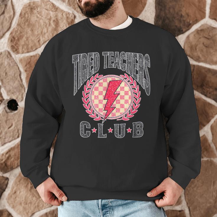 Tired Teachers Club Study Lover School Apparel Men Graphic Sweatshirt, novelty gifts, funny gifts Tired Teachers Club Study Lover School Apparel Men Graphic Sweatshirt, novelty gifts, funny gifts