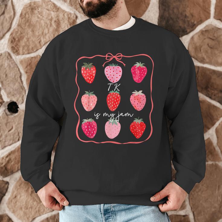 TK Is My Jam Transitional Kindergarten TK Teacher Strawberry Men Graphic Sweatshirt, novelty gifts, funny gifts