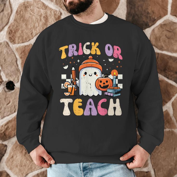 Trick Or Teach Ghost Teacher School Halloween Men Women Men Graphic Sweatshirt, novelty gifts, funny gifts Trick Or Teach Ghost Teacher School Halloween Men Women Men Graphic Sweatshirt, novelty gifts, funny gifts